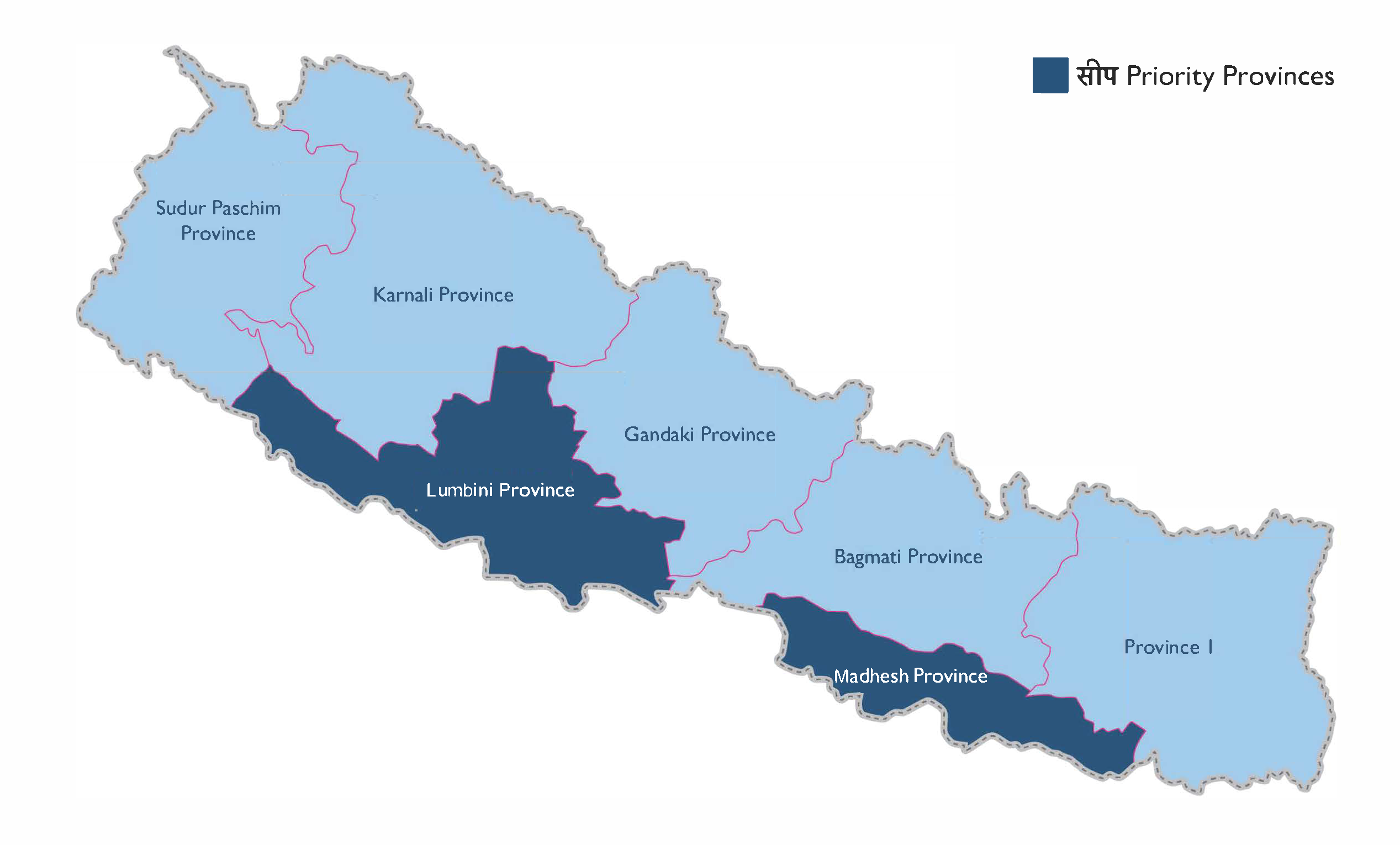 map showing working area